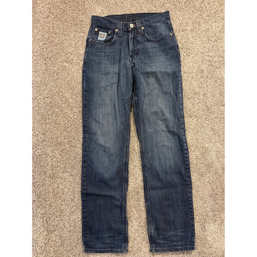 Cinch Jeans Mens 29x34 Blue MB92834028 Straight Leg Western Denim